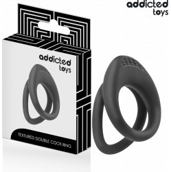 Addicted Toys DOUBLE TEXTURED PENIS RING