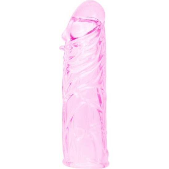 Baile For Him BAILE - PINK STIMULATING SILICONE PENIS COVER 13 CM