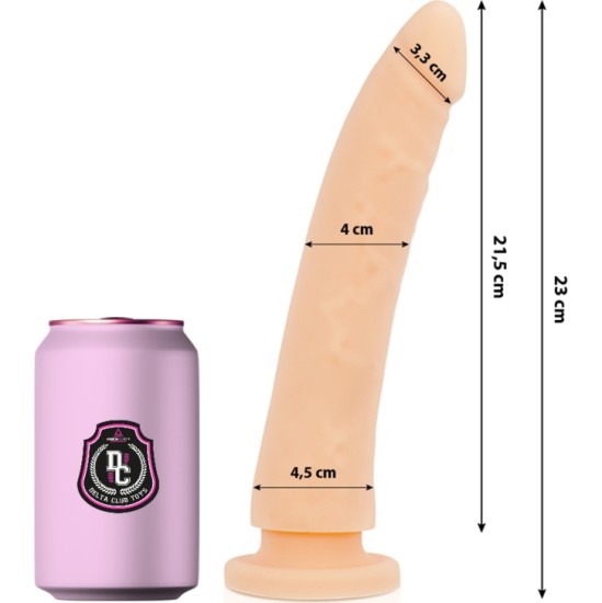Deltaclub DELTA CLUB - TOYS NATURAL DILDO MEDICAL SILICONE 23 CM -O- 4.5 CM