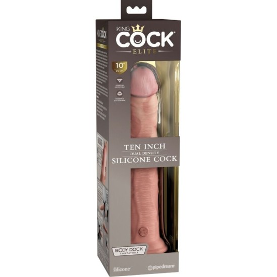 King Cock ELITE REALISTIC SILICONE DILDO 25.4 CM