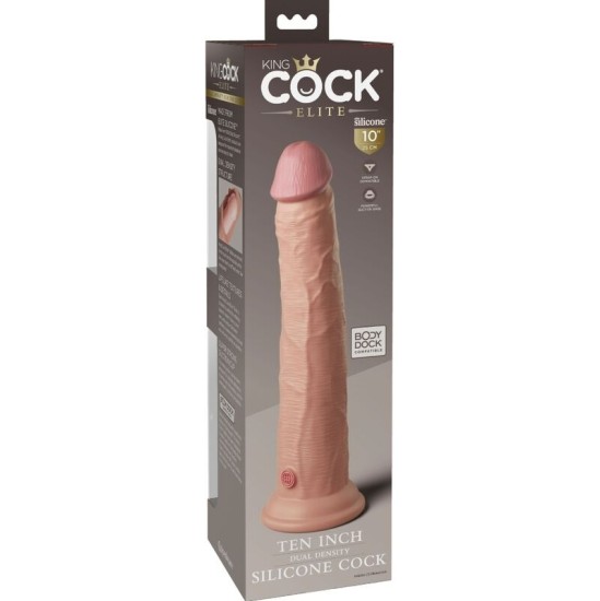 King Cock ELITE REALISTIC SILICONE DILDO 25.4 CM