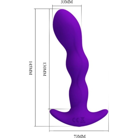Pretty Love ANAL MASSAGER 12 LILAC VIBRATION MODES