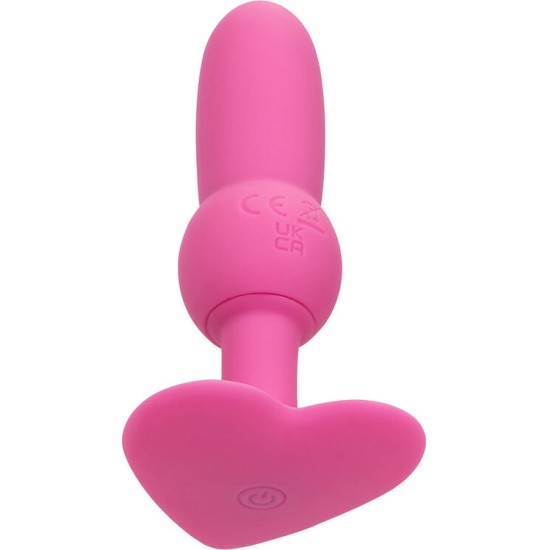 Calexotics FIRST TIME ANAL PLUG BEADED PROBE 10 VIBRATIONS PINK