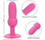 Calexotics FIRST TIME ANAL PLUG BEADED PROBE 10 VIBRATIONS PINK