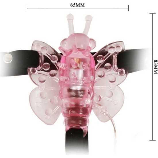 Baile Stimulating BAILE - HARNESS WITH MULTIVESPEED VIBRATING BUTTERFLY