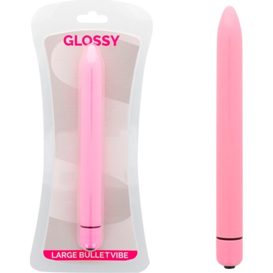Glossy SLIM VIBRATOR PINK