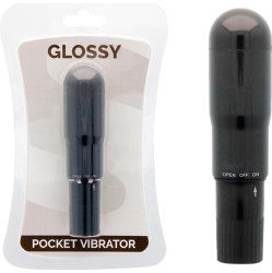 Glossy POCKET VIBRATOR BLACK