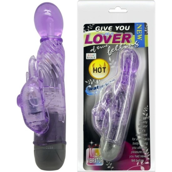 Baile Vibrators BAILE - GIVE YOU A KIND OF LOVER VIBRATOR WITH LILAC RABBIT 10 MODES