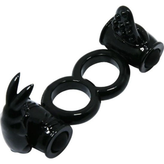 Baile For Him BAILE - SWEET RING DOUBLE RING WITH DOUBLE RABBIT
