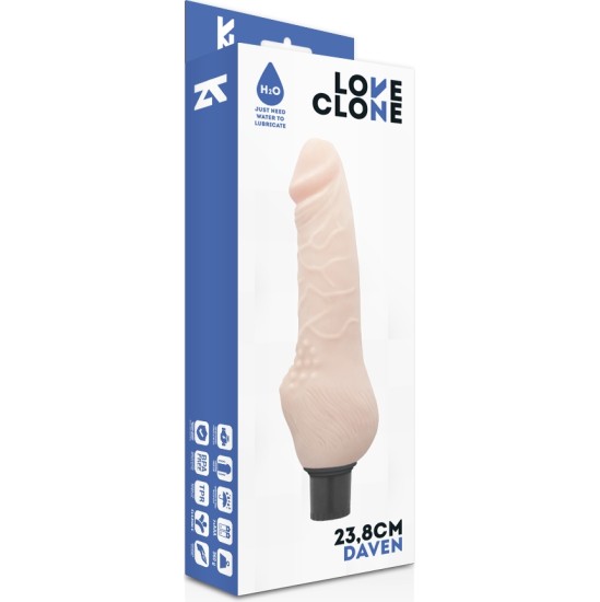 Loveclone DAVEN SELF LUBRICATION REALISTIC 23.8 CM -O- 3.8 CM
