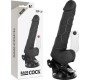 Basecock REALISTIC VIBRATOR REMOTE CONTROL BLACK WITH TESTICLES 19.5 CM -O- 4 CM