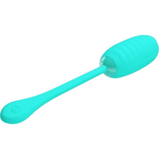 Pretty Love Smart PRETTY LOVE - KIRK RECHARGEABLE VIBRATING EGG AQUA GREEN