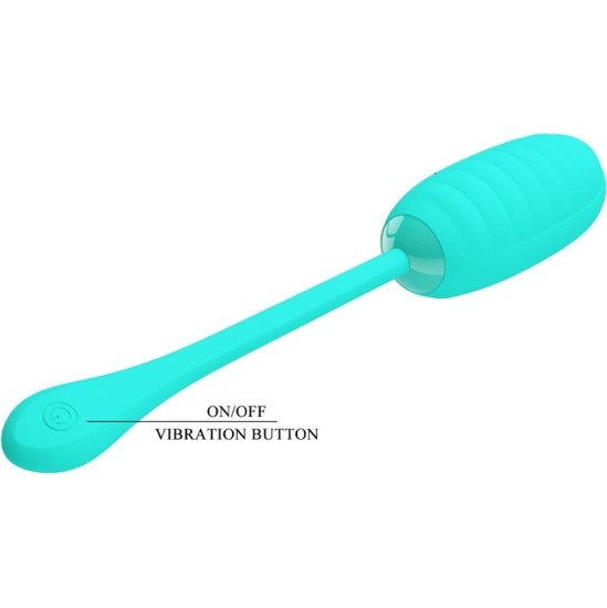 Pretty Love Smart PRETTY LOVE - KIRK RECHARGEABLE VIBRATING EGG AQUA GREEN