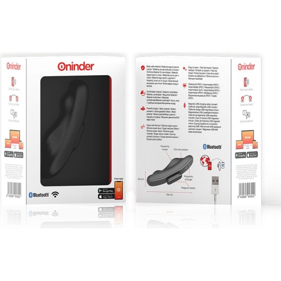 Oninder MANILA PANTY RECHARGEABLE VIBRATOR 9 SPEED 9.6 CM X 2.6 CM - FREE APP