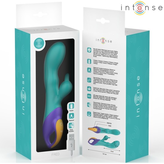 Intense Fun INTENSE - FRED RABBIT VIBRATOR BLUE