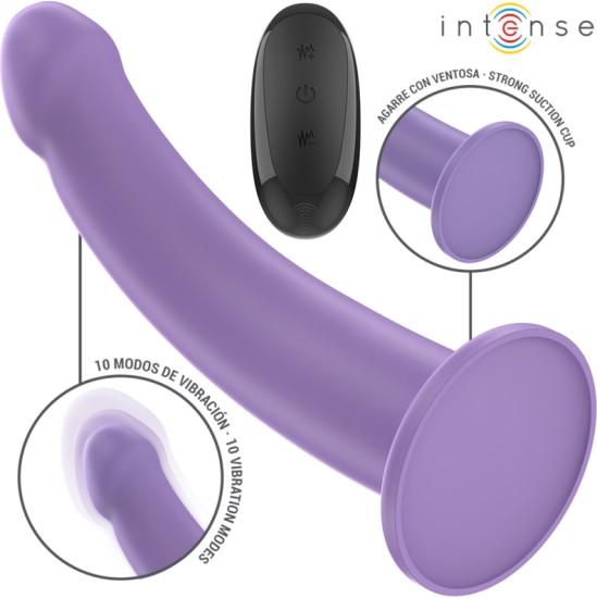 Intense Fun INTENSE - EDDIE VIBRATOR 17.5 CM 10 VIBRATIONS PURPLE REMOTE CONTROL