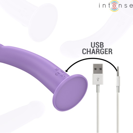 Intense Fun INTENSE - EDDIE VIBRATOR 17.5 CM 10 VIBRATIONS PURPLE REMOTE CONTROL