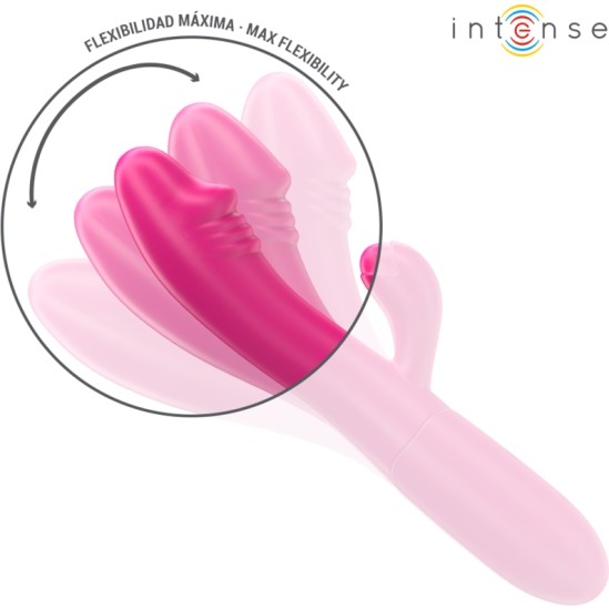 Intense Fun INTENSE - IVY FLEXIBLE VIBRATOR 10 VIBRATIONS WITH STIMULATING TONGUE PINK