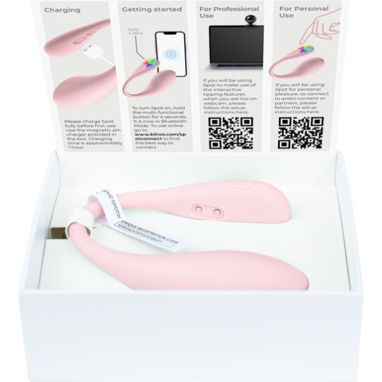 Kiiroo SPOT KISS ME U-SHAPED VIBRATOR PINK