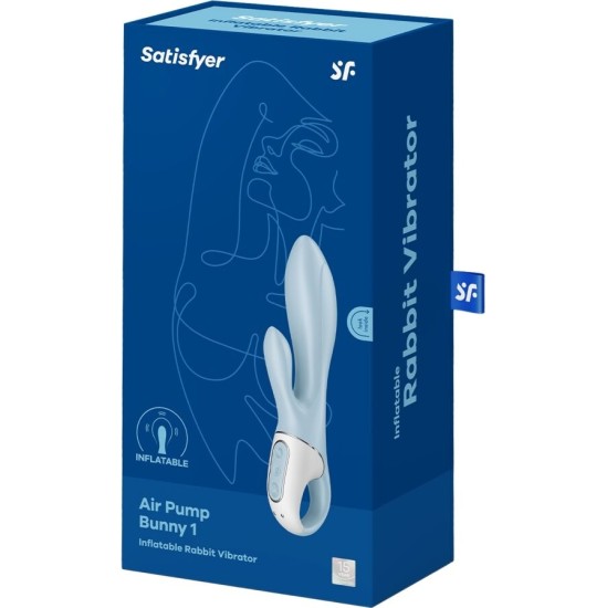 Satisfyer Vibrator SATISFYER - AIR PUMP BUNNY 1 INFLATABLE RABBIT VIBRATOR BLUE
