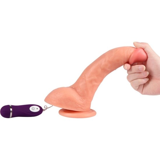 Shequ BEAST VIBRATING DILDO WITH REMOTE CONTROL 24.5 CM