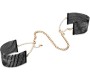 Bijoux Desire Metallique BIJOUX - D&Eacute;SIR M&Eacute;TALLIQUE BLACK METAL MESH HANDCUFFS