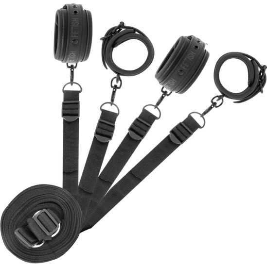 Fetish Submissive Bondage FETISH SUBMISSIVE - SET OF HANDCUFFS AND TIES WITH NOPRENE LINING