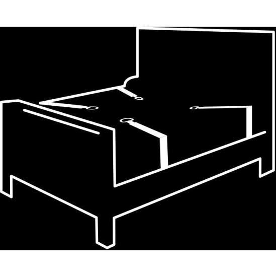 Fetish Submissive Bondage FETISH SUBMISSIVE - SET OF HANDCUFFS AND TIES WITH NOPRENE LINING