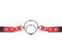 Kink Collar & Gag KINK - GAG WITH MULTIPLE O-RINGS 4 / 4.8 CM RED 38 X 56 CM