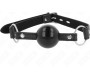 Kink Collar & Gag KINK - TPE BALL 4 CM GAG WITH BLACK LOCK 60 x 2 CM