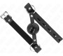 Kink Collar & Gag KINK - TPE BALL 4 CM GAG WITH BLACK LOCK 60 x 2 CM