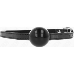 Kink Collar & Gag KINK - BLACK SINGLE SOLID BALL 4 CM GAG 65 x 1.5 CM