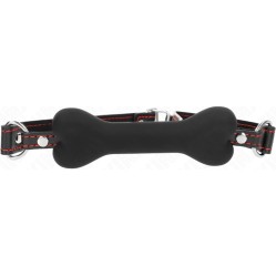 Kink Collar & Gag KINK - BLACK BONE 12 CM GAG 63 x 2 CM