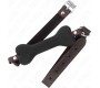 Kink Collar & Gag KINK - BLACK BONE 12 CM GAG 63 x 2 CM