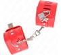 Kink Wrist Restraint KINK - WRIST RESTRAINTS WITH PADLOCK CLOSURE RED ADJUSTABLE 16-23 CM X 5.5 CM