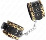 Kink Wrist Restraint KINK - LEOPARD REAL LEATHER WRIST RESTRAINT ADJUSTABLE 18-29 CM X 5.5 CM