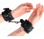 Kink Wrist Restraint KINK - DIAMOND PATTERN WRIST RESTRAINTS BLACK ADJUSTABLE 17-26 CM X 5.5 CM