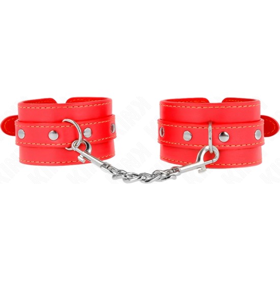 Kink Wrist Restraint KINK - THIN WRIST RESTRAINTS RED ADJUSTABLE 21-33 CM