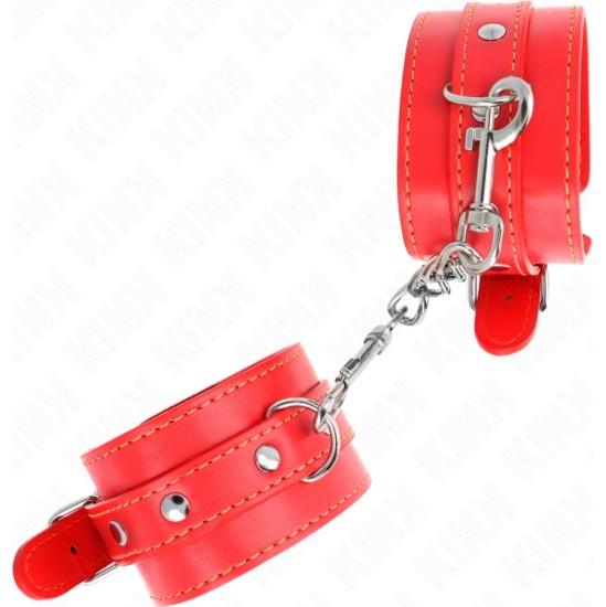 Kink Wrist Restraint KINK - THIN WRIST RESTRAINTS RED ADJUSTABLE 21-33 CM