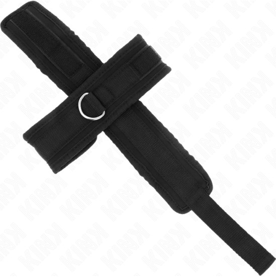 Kink Wrist Restraint KINK - CROSS CUFFS BLACK 34 X 5.5 CM
