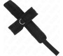 Kink Wrist Restraint KINK - CROSS CUFFS BLACK 34 X 5.5 CM