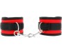 Kink Wrist Restraint KINK - NYLON BIND HOOK&LOOP WRIST RESTRAINTS RED-BLACK MODEL 2 ADJUSTABLE 18-35 CM X 6 CM