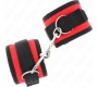 Kink Wrist Restraint KINK - NYLON BIND HOOK&LOOP WRIST RESTRAINTS RED-BLACK MODEL 2 ADJUSTABLE 18-35 CM X 6 CM