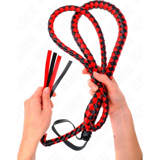 Kink Impact & Touch KINK - RED LONG SNAKE WHIP 210 CM