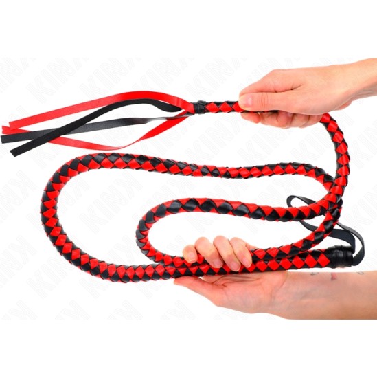 Kink Impact & Touch KINK - RED LONG SNAKE WHIP 210 CM