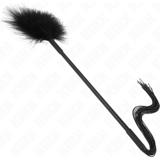 Kink Impact & Touch KINK - SILICONE WHIP WITH FEATHERS FOR TICKLE 47 CM