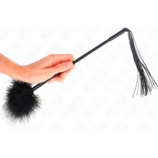 Kink Impact & Touch KINK - SILICONE WHIP WITH FEATHERS FOR TICKLE 47 CM