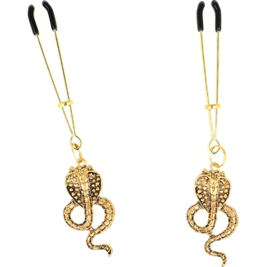 Kink Nipple Grip KINK - COBRA PENDANT NIPPLE CLAMPS 6 CM