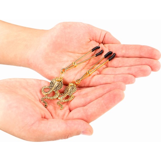 Kink Nipple Grip KINK - COBRA PENDANT NIPPLE CLAMPS 6 CM