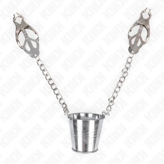 Kink Nipple Grip KINK - NIPPLE CLAMPS WITH A BUCKET SILVER